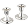 Silverplated Simple & Elegant Candlestick Set - Sh | Candle Holders |