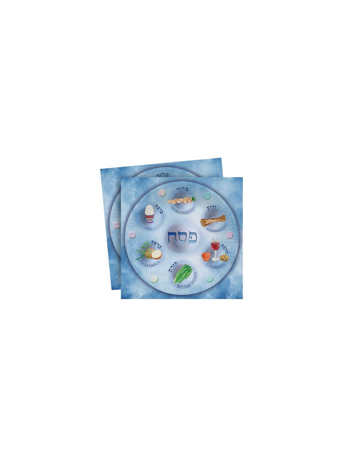 Paper Seder Napkins - 20 Pack | All Judaica | Judaica