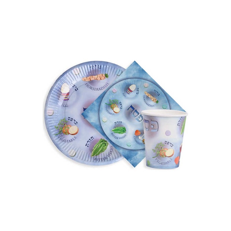 Paper Seder Napkins - 20 Pack | All Judaica | Judaica