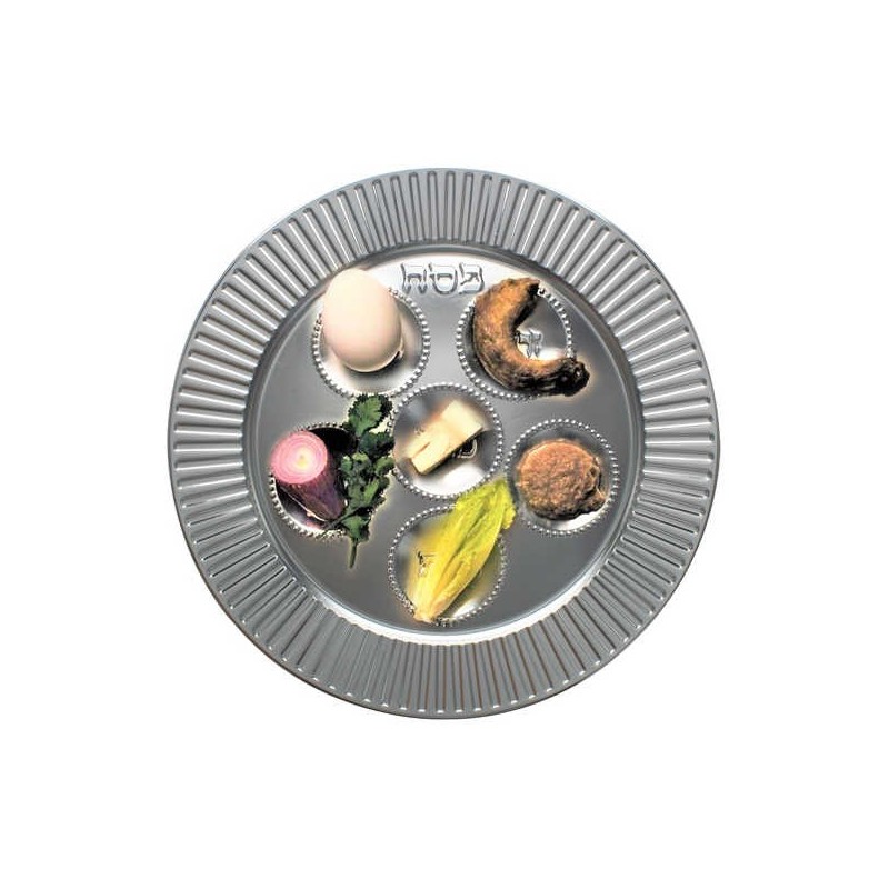 Silver Disposable Foil Seder Plate | Passover | Judaica