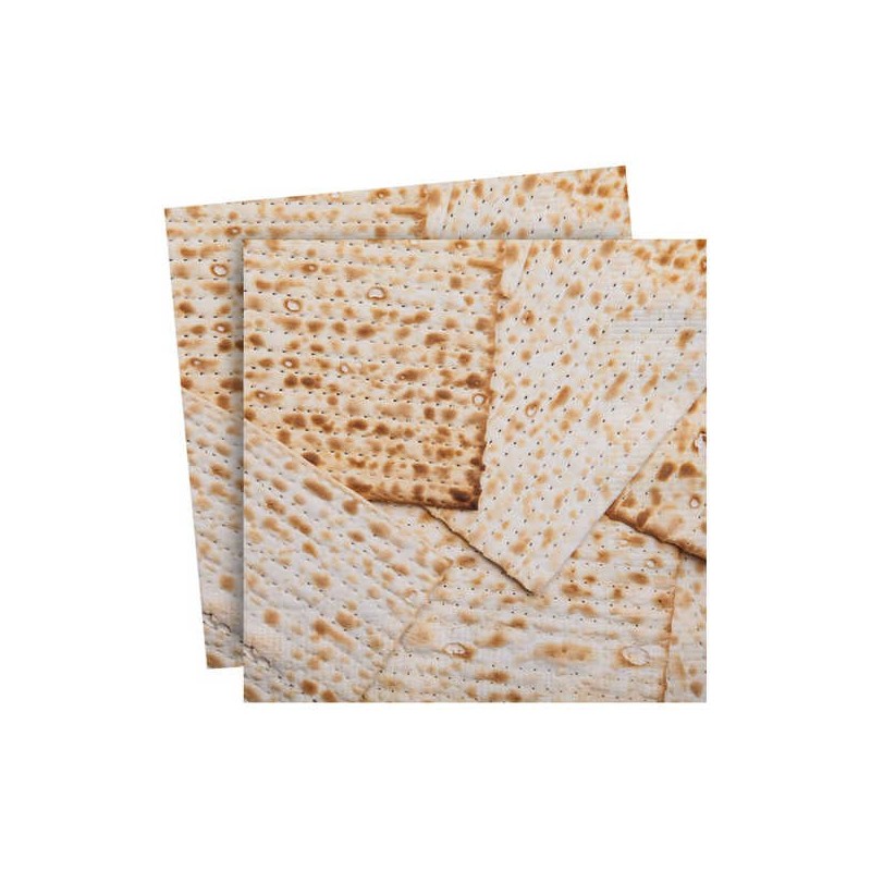 Matzah Design Passover Napkins - 20 Pack | All Judaica | Judaica