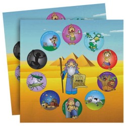 10 Plague Passover Napkins - 20 Pack | All Judaica | Judaica
