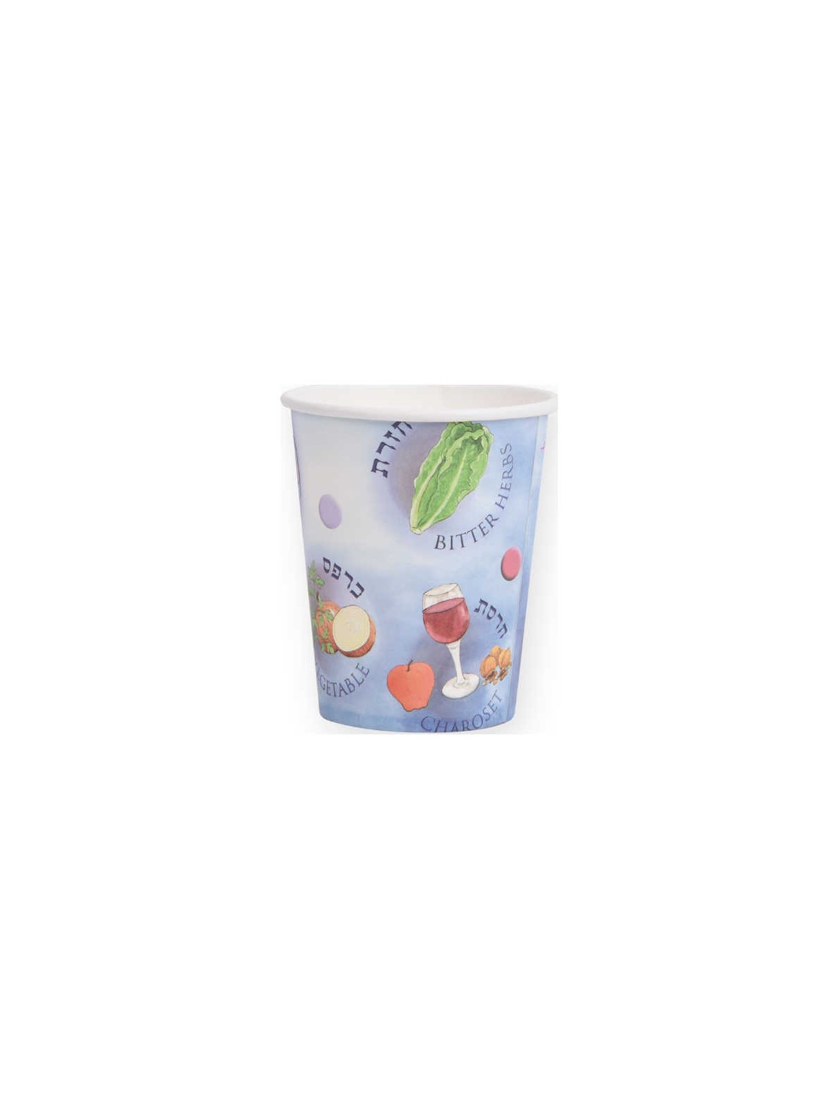 Paper Purple Seder Cups - 12 Pack | All Judaica | Judaica