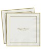 Cream & Gold Foiled Passover Paper Napkins - 20 Pa | All Judaica | Jud