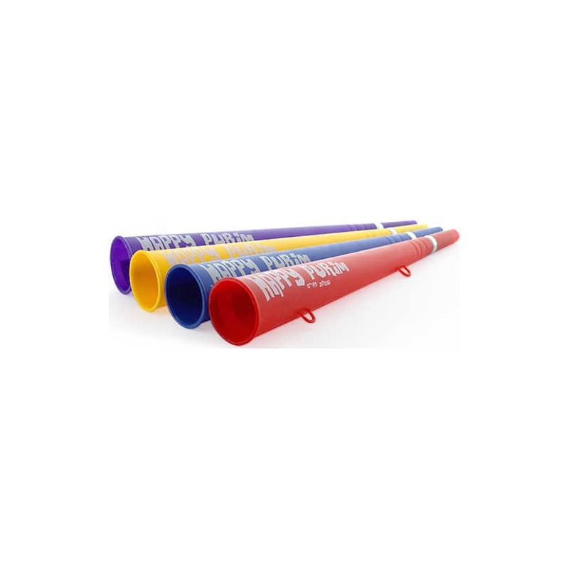 Multicolor Happy Purim Vuvuzela Noisemaker - Assor | Purim | Judaica