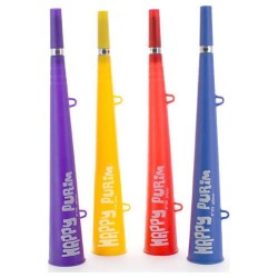 Multicolor Happy Purim Vuvuzela Noisemaker - Assor | Purim | Judaica