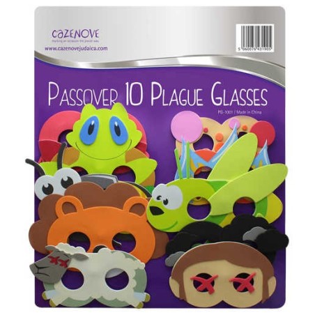 10 Plagues Foam Glasses | Passover | Judaica