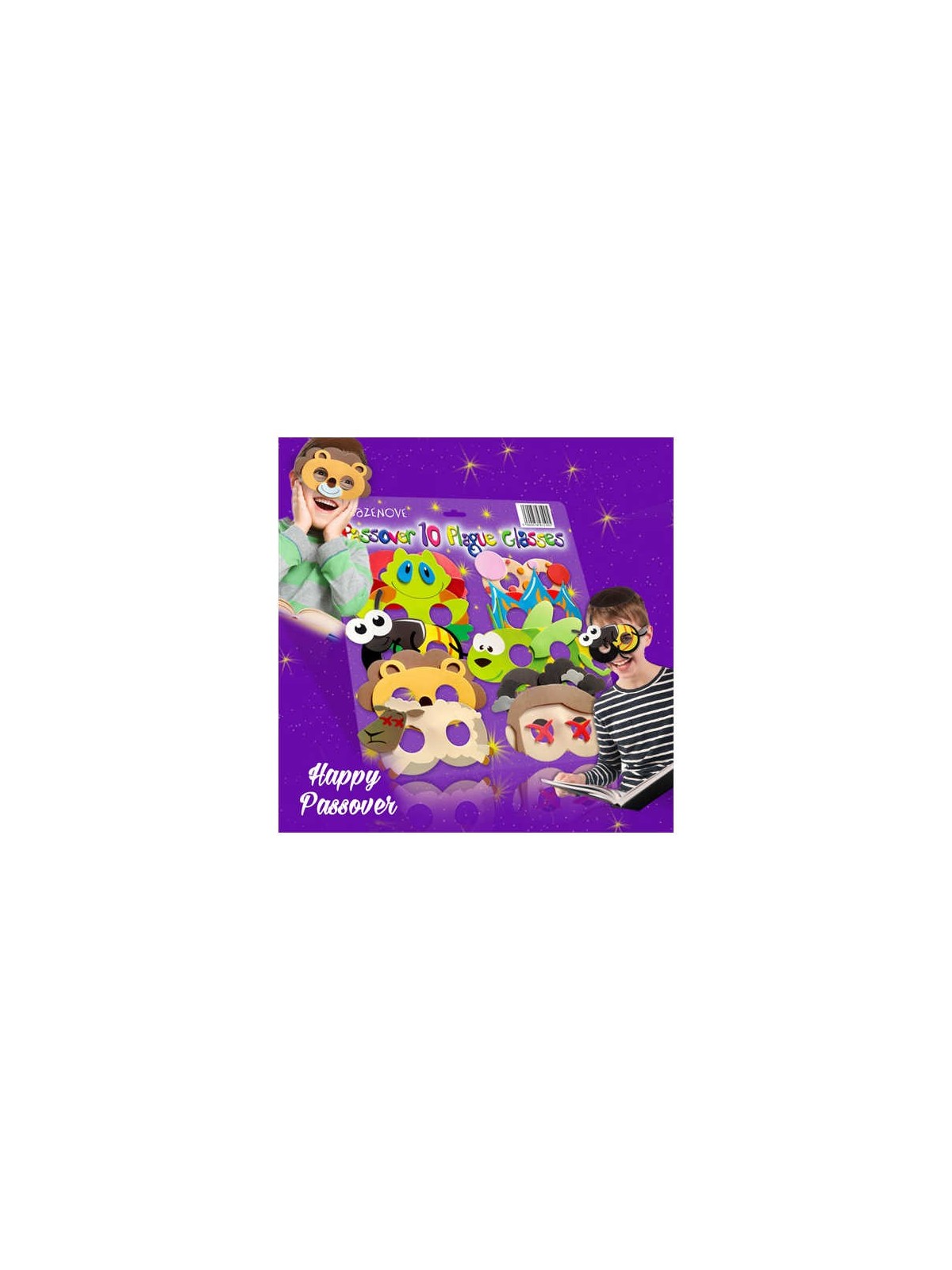 10 Plagues Foam Glasses | Passover | Judaica