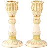 Rose Gold Hand Painted Gold Plated Pewter Pedals S | Candle Holders |