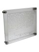 Silver Swirl Floral Glass Challah Tray | Challah Boards | Judaica
