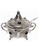 Black Stone Silver Plated Decorative Dish With Spo | Rosh Hashanah | J
