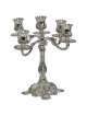 Silver Plated Elegant 5 Branch Candelabra | Candle Holders | Judaica