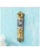 Gold and Gray Hand Painted Jerusalem Design Crysta | Mezuzahs | Judaic