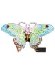 Hand Painted Blue and Green Butterfly in Flight Tr | Jewelry | Judaica