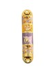 Gold and Purple Crystaled Hand Painted Floral Mezu | Mezuzahs | Judaic