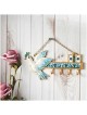 Hand-Painted Blue and Ivory Jerusalem & Dove Wall  | Art | Judaica