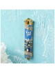 Gold and Blue Hand Painted Jerusalem Design Crysta | Mezuzahs | Judaic