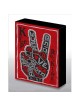 Hand Made Keep Rocking V-Sign Art Wood Panel | Art | Judaica