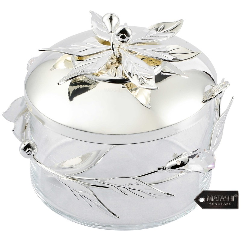 Silver Plated Flower and Vine Designed Decorative  | Rosh Hashanah | J