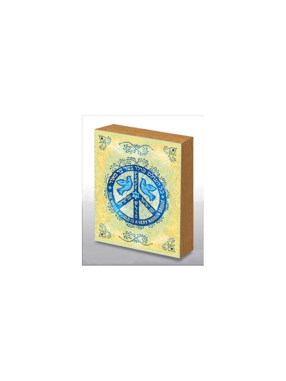 Hand Made Bridge & Peace Wood Panel | Art | Judaica