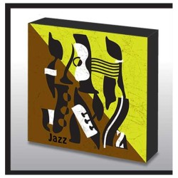 Hand Made Jazz Wood Panel | Art | Judaica