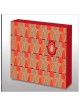 Hand Made Red Ahava Hamsa Pattern Wood Wall Art | Art | Judaica