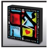 Pop Art Graphic LOVE Wall Clock | Home Goods | Judaica