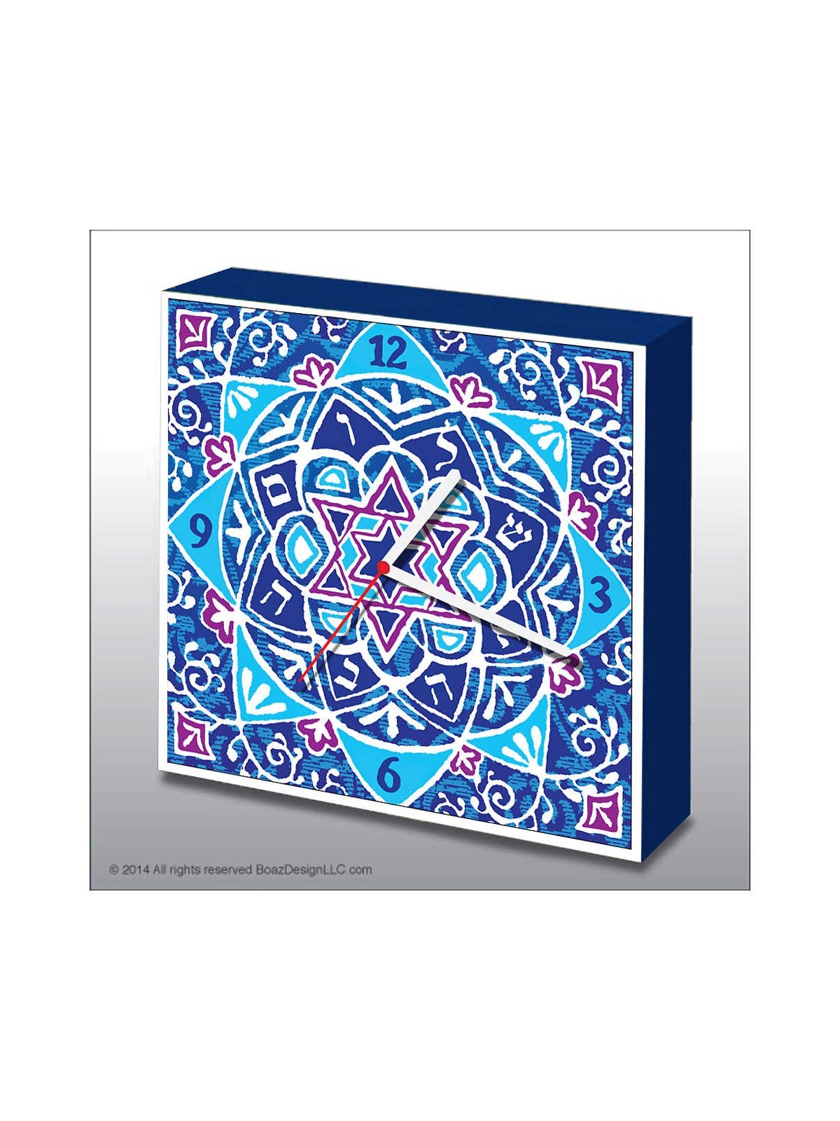 Blue Mandala Wall Clock | Home Goods | Judaica