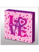 Hand Made Pink Flordelies Love Wood Wall Art | Art | Judaica