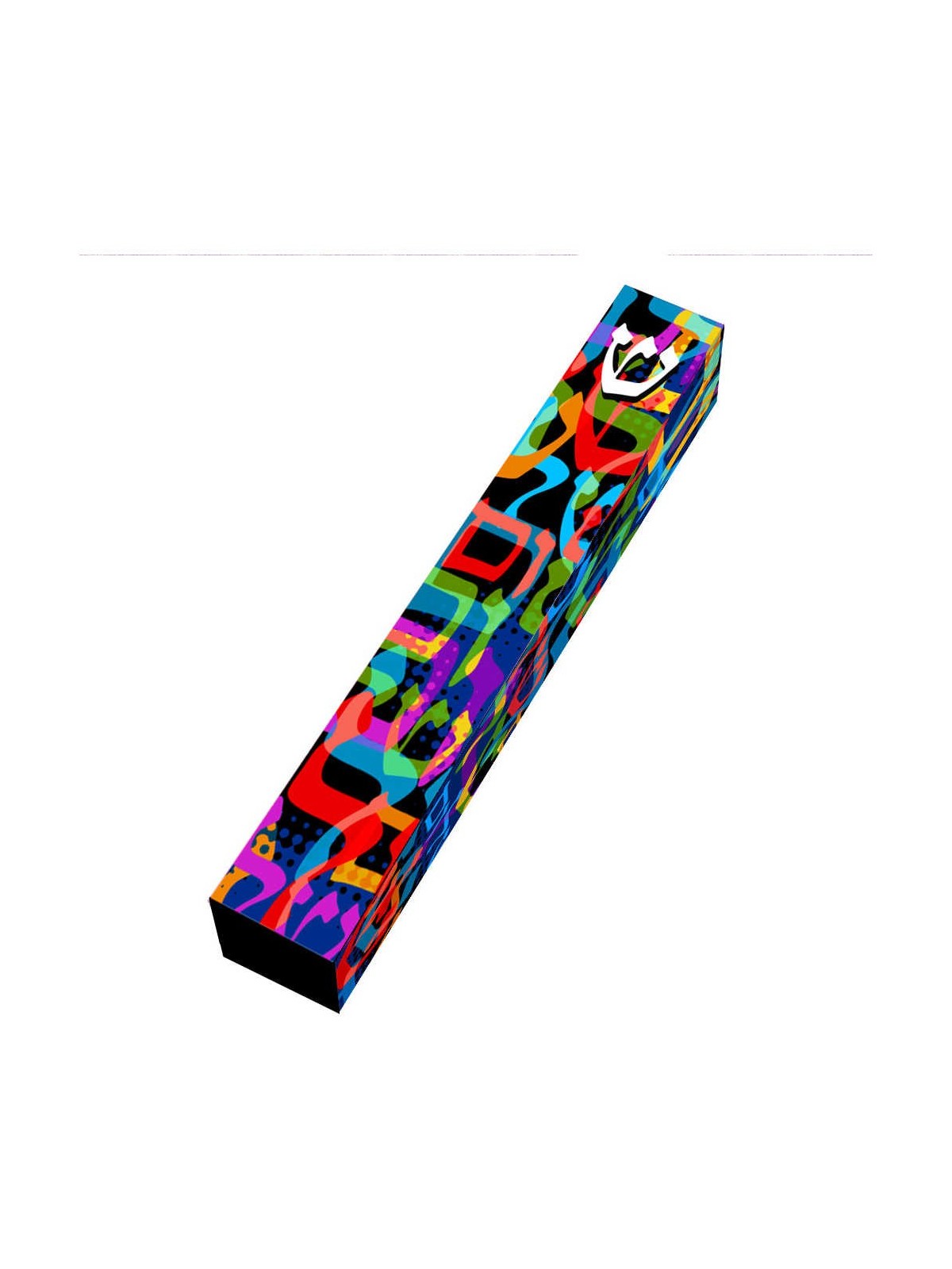Pop Art Shalom Wood Mezuzah Case | Mezuzahs | Judaica