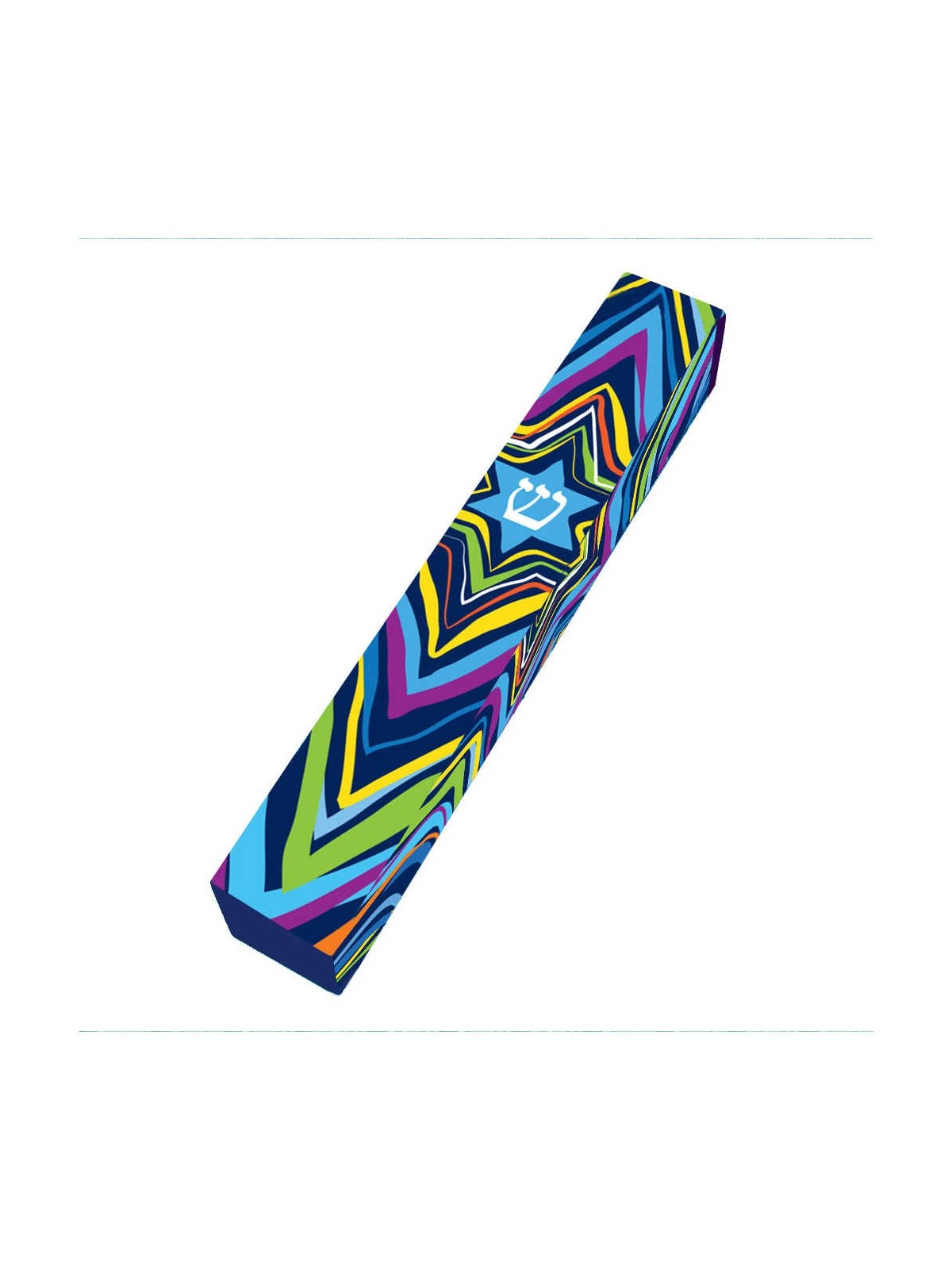 Star of David Burst Wood Mezuzah Case | Mezuzahs | Judaica