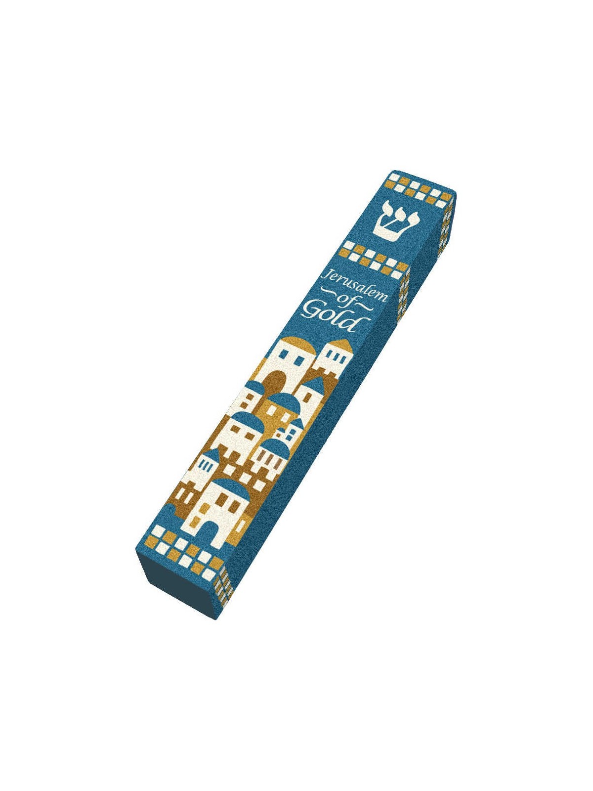 Jerusalem Wood Mezuzah Case | Mezuzahs | Judaica