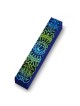 Blue & Green Mandala Wood Mezuzah Case | Mezuzahs | Judaica