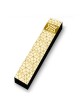 Gold Geometric Wood Mezuzah Case | Mezuzahs | Judaica