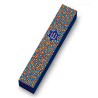 Colorful Aboriginal Art Wood Mezuzah Case | Mezuzahs | Judaica