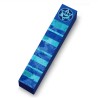 Blue Stripes Mezuzah Case | Mezuzahs | Judaica