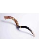 Lion of Judah Painted Yemenite Shofar - 40" | Rosh Hashanah | Judaica
