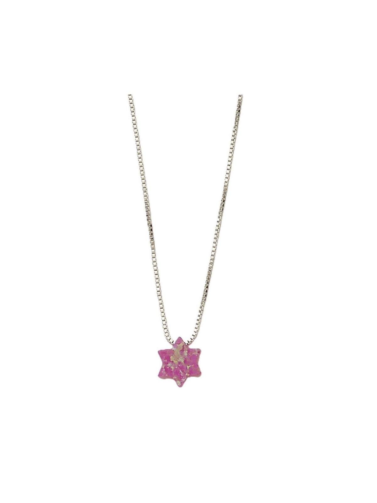 Pink Opal Star of David Pendant | Jewelry | Judaica