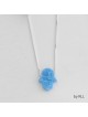 Sky Blue Opal Hamsa Pendant | Jewelry | Judaica