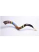 Tower of David Painted Yemenite Shofar - 40" | Rosh Hashanah | Judaica