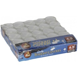 Plastic Cup Tealights - 50 Pack | Shabbat Candles & Oil | Judaica