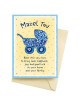 Mazel Tov New Born Baby Boy Blessing Greeting Card | Gifts | Judaica