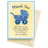 Mazel Tov New Born Baby Boy Blessing Greeting Card | Gifts | Judaica