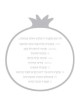 Rosh Hashanah Silver Simanim Card | All Judaica | Judaica