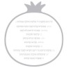 Rosh Hashanah Silver Simanim Card | All Judaica | Judaica