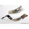 Star of David Silver Yemenite Shofar | Rosh Hashanah | Judaica