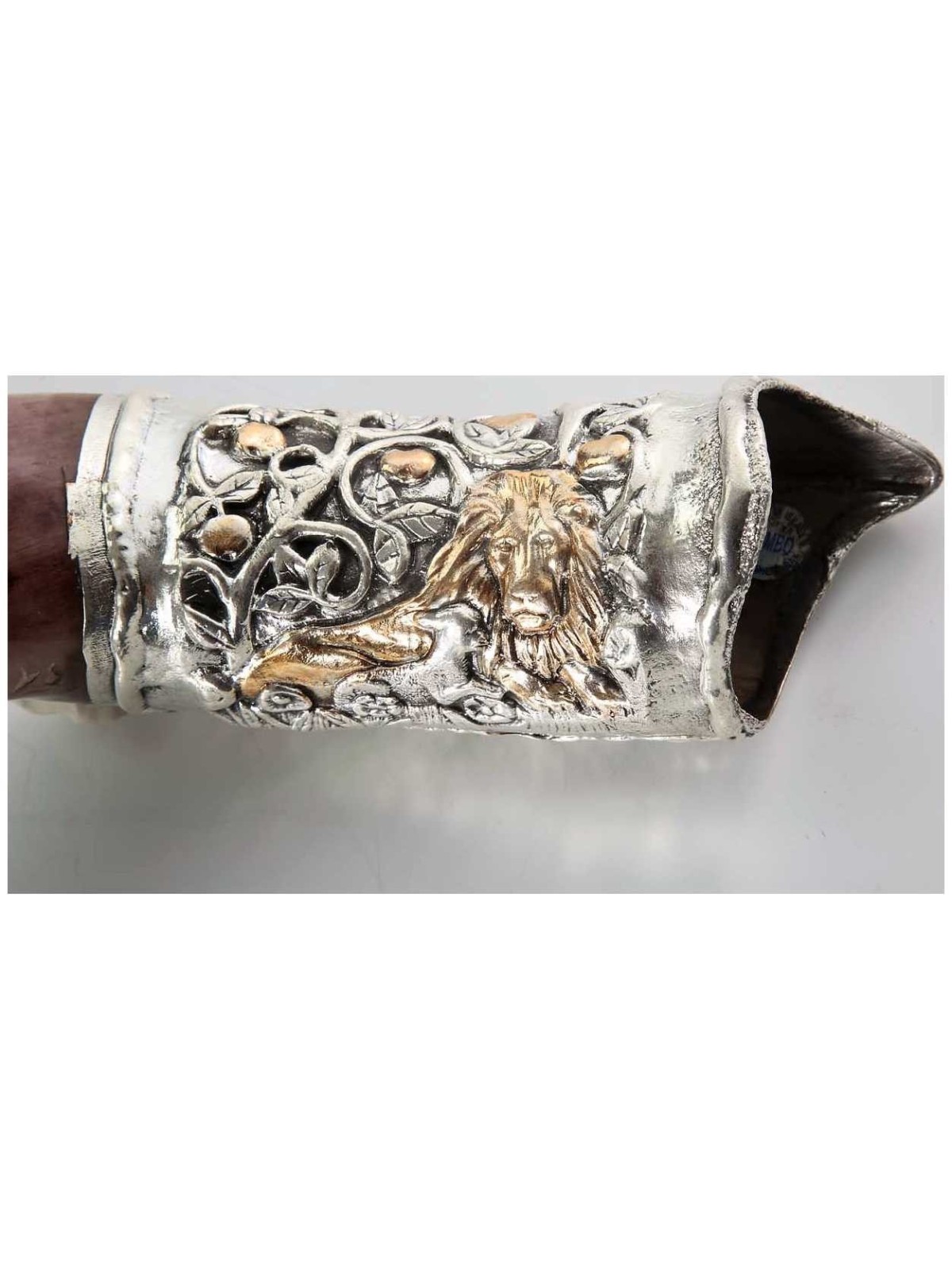Lion and Lamb Silver Yemenite Shofar | Rosh Hashanah | Judaica