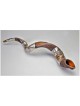 Lion and Lamb Silver Yemenite Shofar | Rosh Hashanah | Judaica