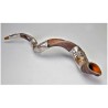 Lion and Lamb Silver Yemenite Shofar | Rosh Hashanah | Judaica