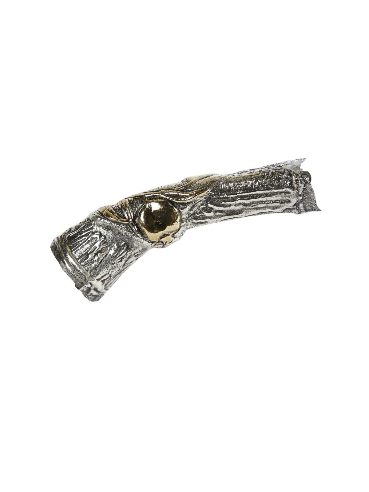 Jerusalem Pomegranate Silver Yemenite Shofar | Rosh Hashanah | Judaica